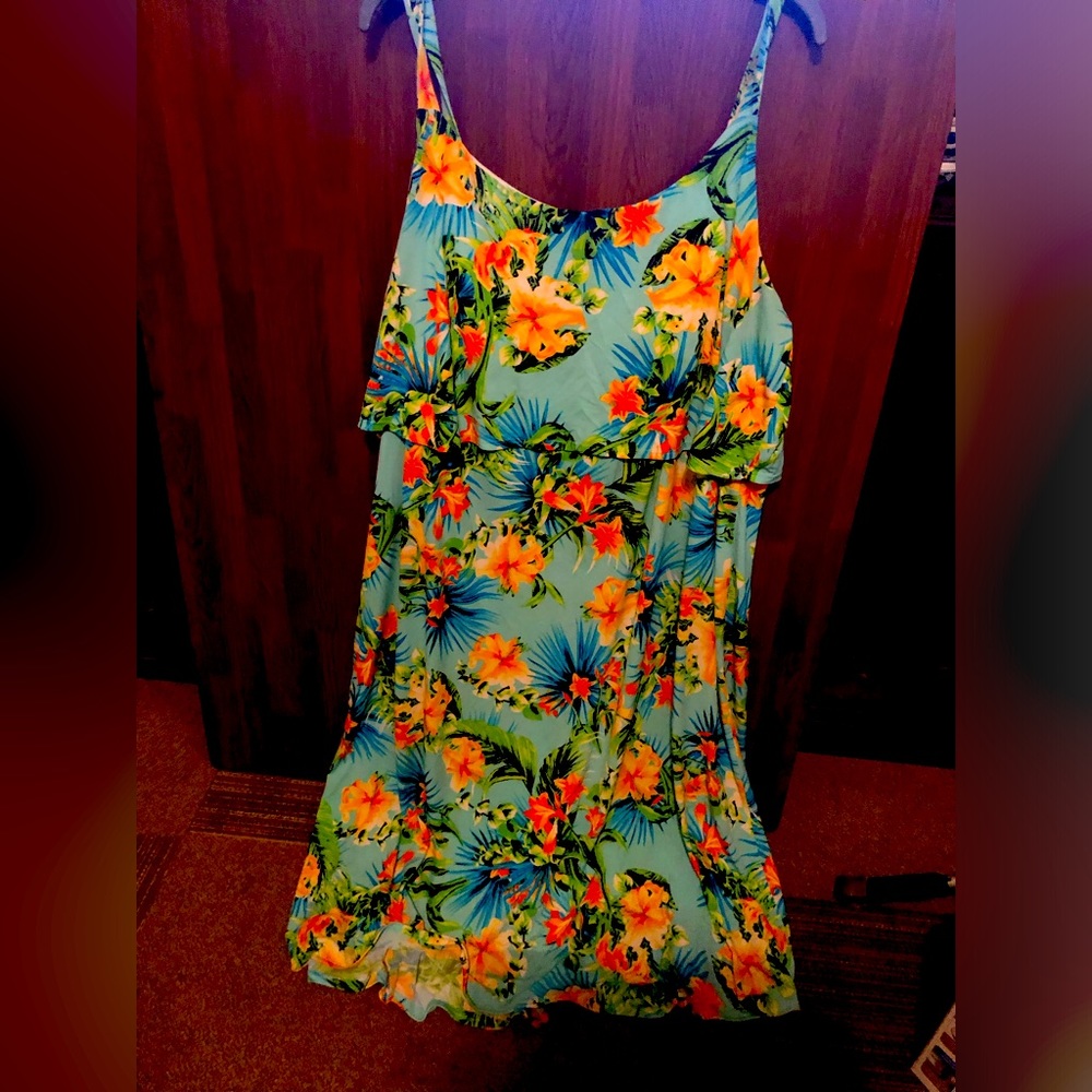 Beautiful plus size multi color sundress